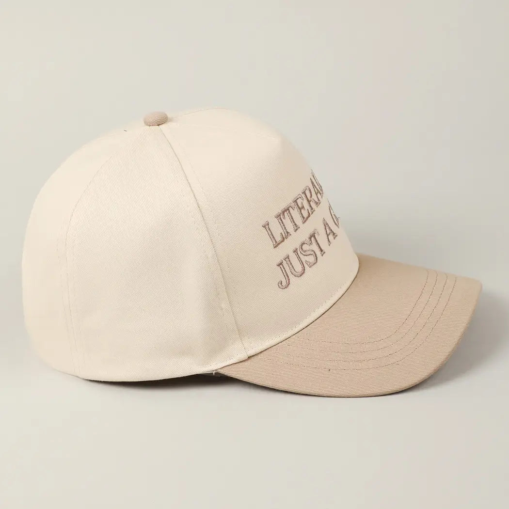 Embroidered JUST A GIRL trucker hat